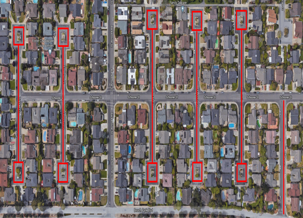 PG&E: Gas Line Replacement Project (Google Map)