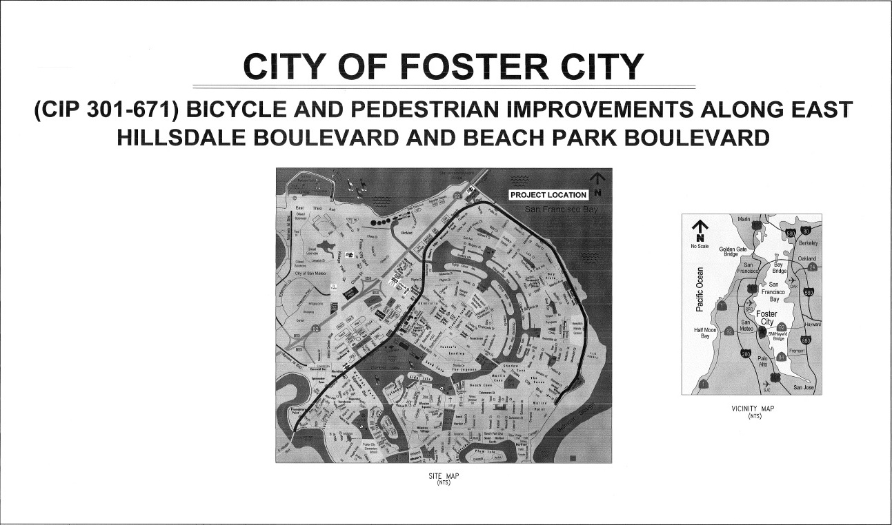 CIP 301-671 Bicycle & Pedestrian Improvements Along E. Hillsdale and Beach Park Boulevard