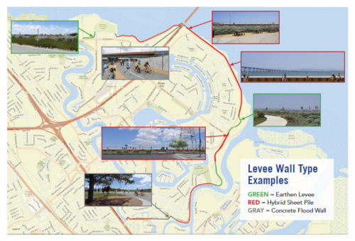Levee Project Wall Type Examples Map