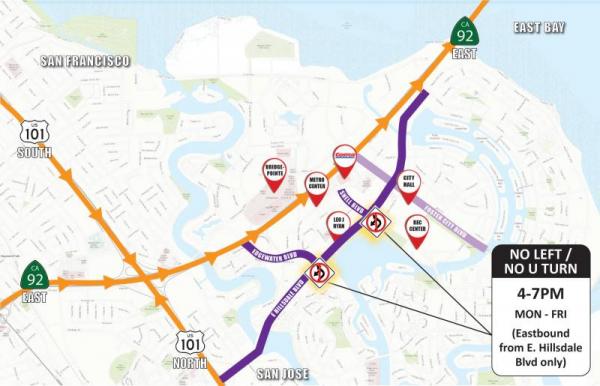 map of traffic relief pilot program