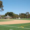 Sea Cloud Park snack shack and baseball field