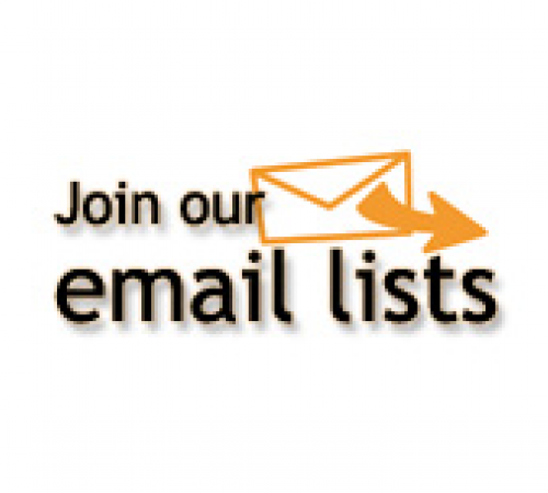 Join Our Email Lists