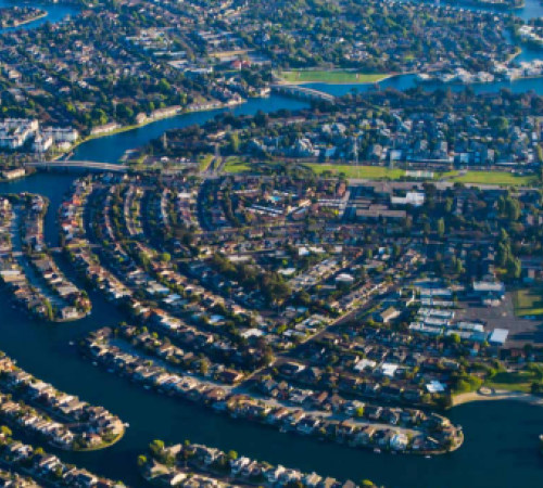 aerial photo of foster city