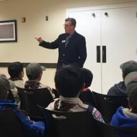 Vice Mayor Pollard with Cub Scouts