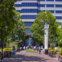 metro tower courtyard