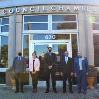 City Council with masks