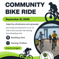 community bike ride flyer
