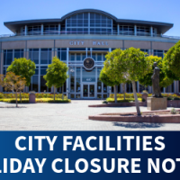 City Facilities Holiday Closure Notice