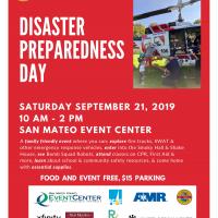 Flyer for the County's disaster preparedness day on Sept 21, 2019.