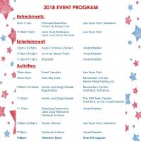 Schedule of Events