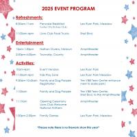 2025 schedule of events