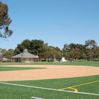 Sea Cloud Park snack shack and baseball field