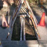 Sidewalk Storm Drain