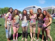 friends at holi celebration
