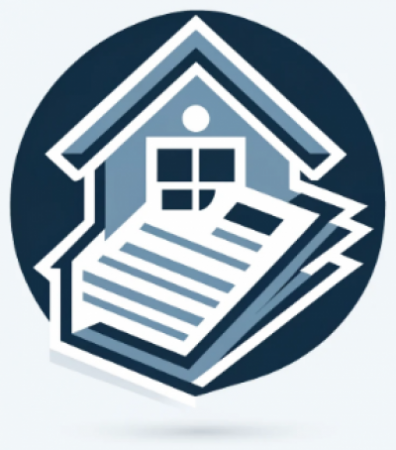 Icon of House with papers