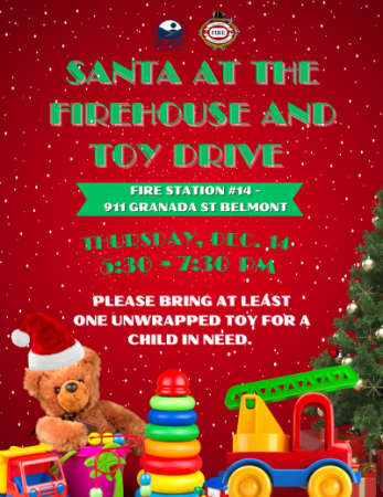 santa at firehouse