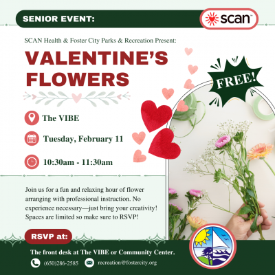 Senior Event: Valentine's Flowers Poster