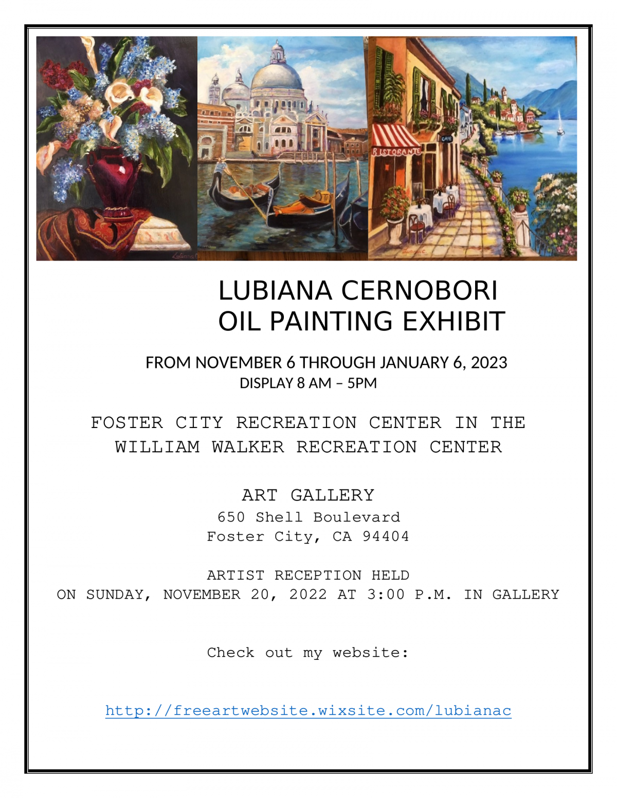 Art Gallery Reception