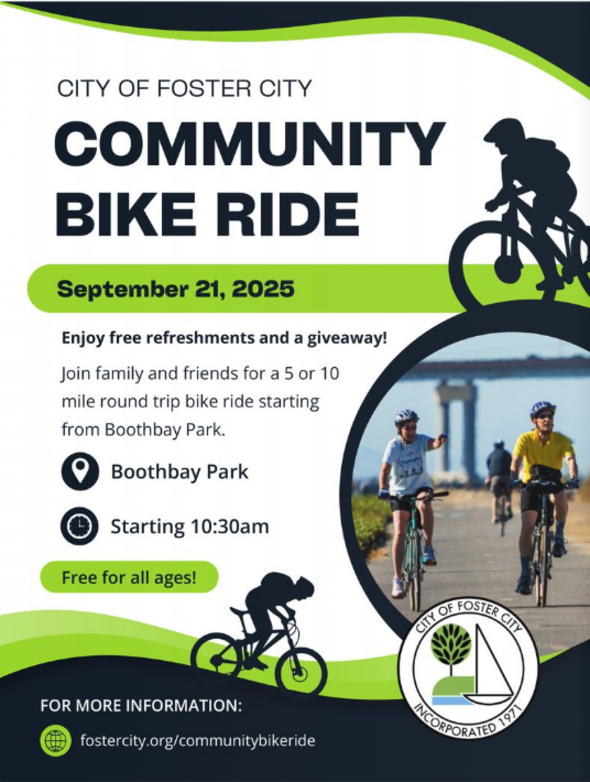 community bike ride flyer