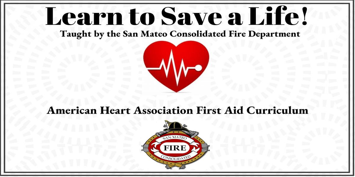 A promotional image for SMCFD's First Aid class