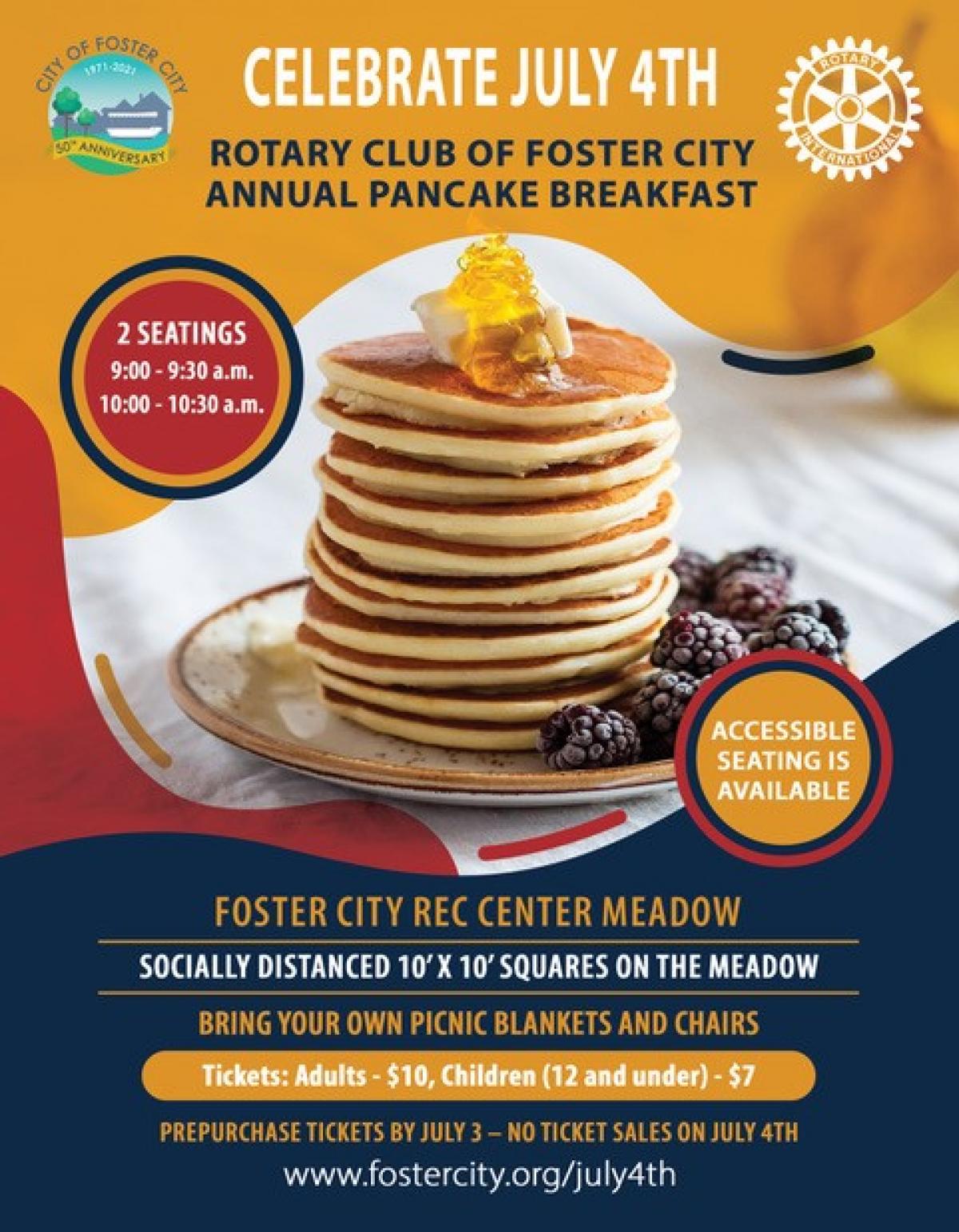 2021 Fourth of July Pancake Breakfast | Foster City California 