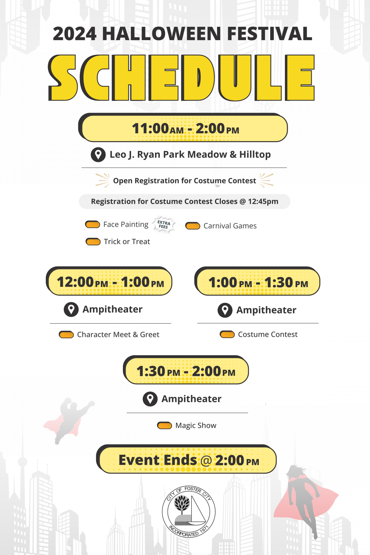 Halloween Event Timeline