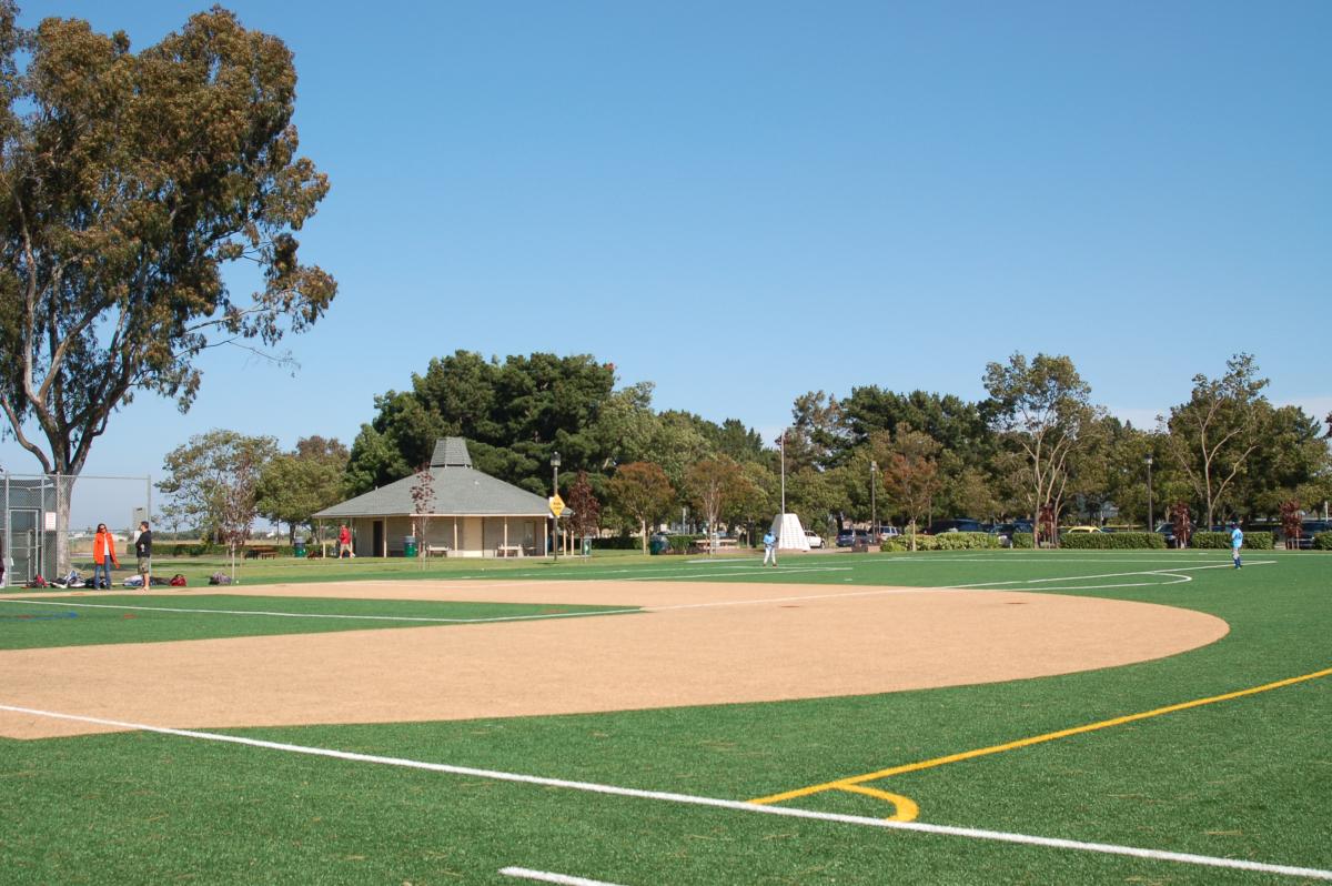 Sea Cloud Park snack shack and baseball field