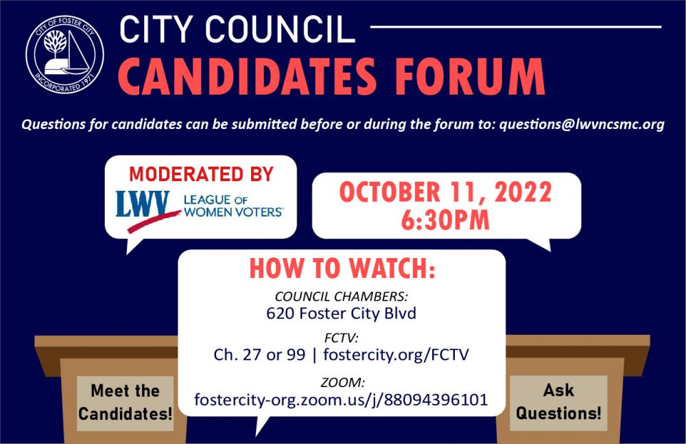 City Council Candidates Forum Foster City California