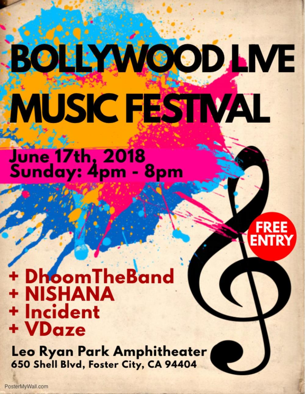 Bollywood Concert and Dance Foster City California