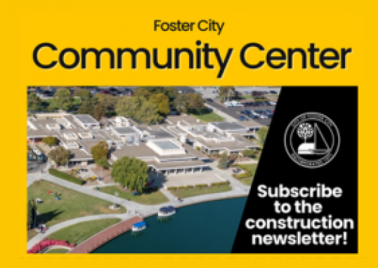 Community Center Construction Newsletter Graphic